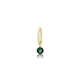 Emerald Seamless Hoop Earring