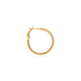 20mm Gold Dome Hoop Earrings