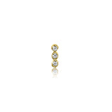 Tiny Diamond Bar Stud Earring