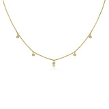 Tiny Station Diamond Necklace