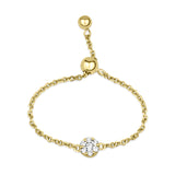 Claw-set Diamond Chain Ring