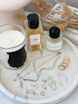 Beaded Hoop Earring with Bezel Set Diamond