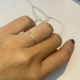 Pavé Diamond Bar Chain Ring