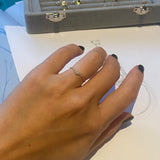 Claw-set Diamond Chain Ring