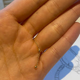 Bezel Set Solitaire Diamond Chain Ring