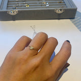 Amour Pavé Diamond Heart Chain Ring