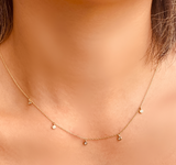 Tiny Station Diamond Necklace