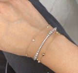 Tiny Station Diamond Bracelet