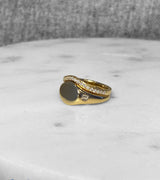 Baguette Diamond Signet Ring
