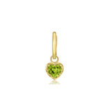Amour Green Tourmaline Heart Earring