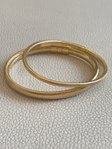 Solid 18k Gold Stretchy Herringbone Bracelet. 6mm