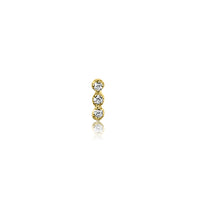 Tiny Diamond Bar Stud Earring
