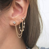 Trinity Diamond Stud Earring