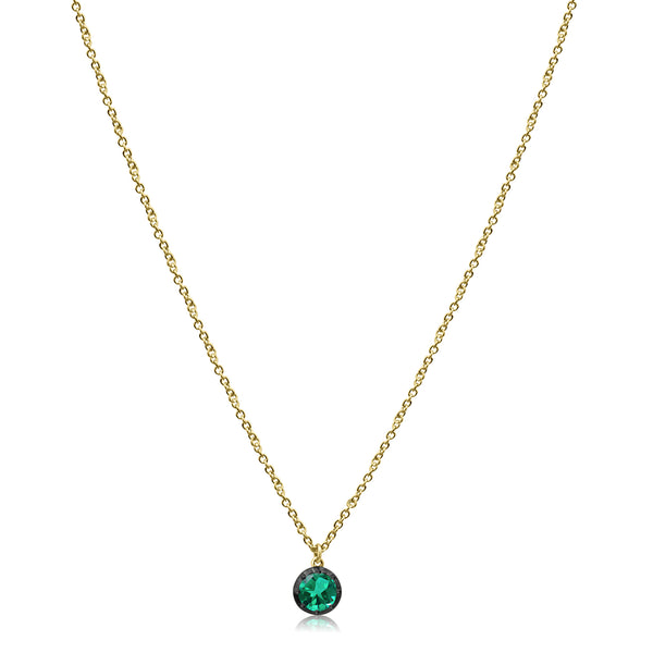 Small emerald pendant hot sale